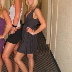 Frenzii Dark Gray Sexy Low Cut Dress with Belt - S